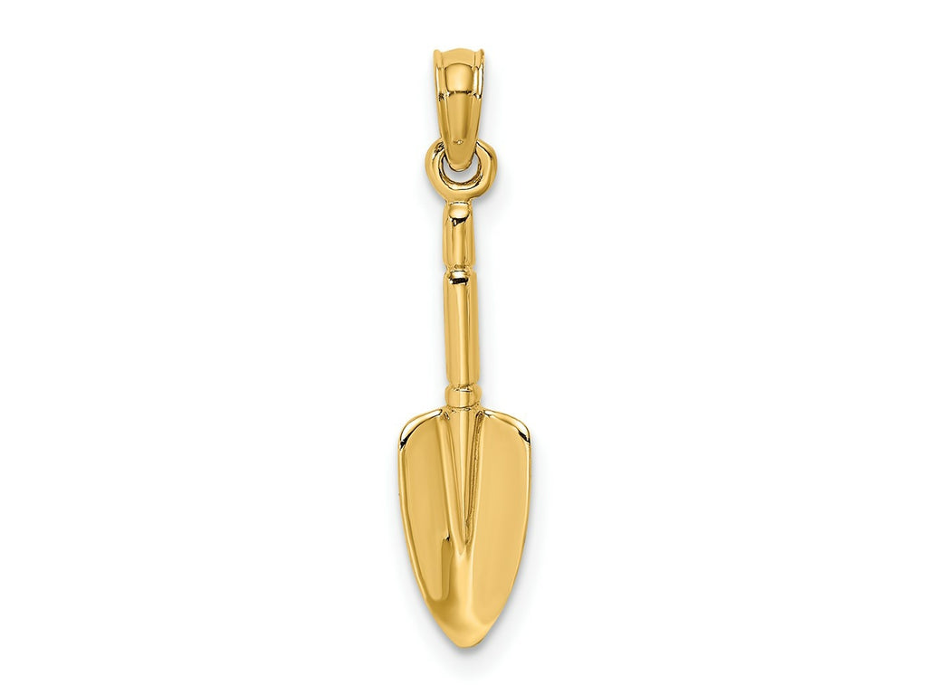 FJC Finejewelers 10 kt Yellow Gold 3-D Trowel Garden Tool Charm 20 x 5 mm