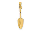 FJC Finejewelers 10 kt Yellow Gold 3-D Trowel Garden Tool Charm 20 x 5 mm