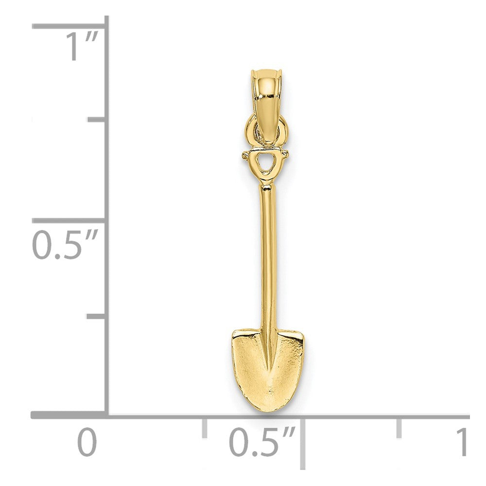 FJC Finejewelers 10 kt Yellow Gold 3-D Polished Shovel Garden Tool Charm 18 x 5 mm