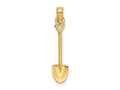 FJC Finejewelers 10 kt Yellow Gold 3-D Polished Shovel Garden Tool Charm 18 x 5 mm