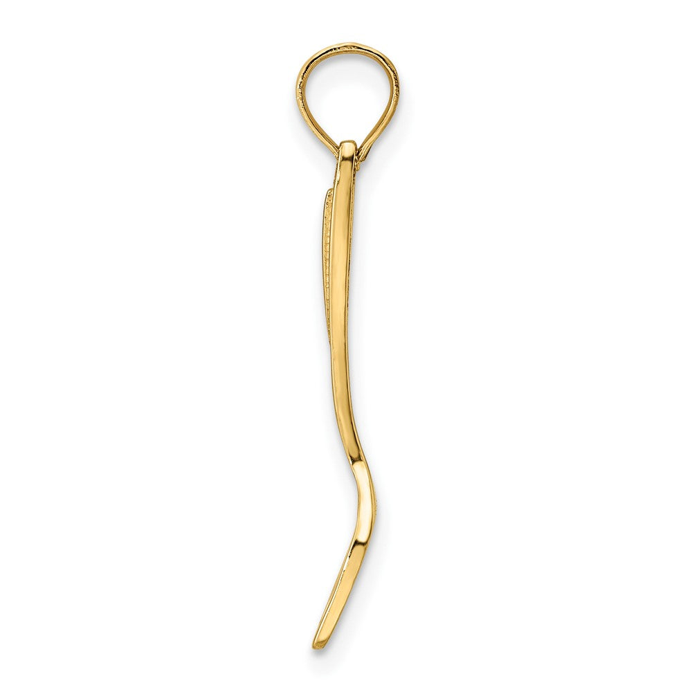 FJC Finejewelers 10 kt Yellow Gold 3-D Polished Spatula Charm 21 x 5 mm