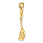FJC Finejewelers 10 kt Yellow Gold 3-D Polished Spatula Charm 21 x 5 mm