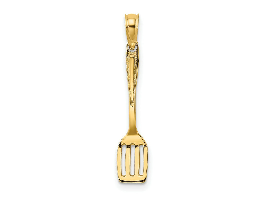 FJC Finejewelers 10 kt Yellow Gold 3-D Polished Spatula Charm 21 x 5 mm