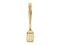FJC Finejewelers 10 kt Yellow Gold 3-D Polished Spatula Charm 21 x 5 mm