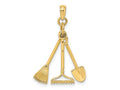 FJC Finejewelers 10 kt Yellow Gold 3-D Moveable Garden Tool Collection Charm 18 x 8 mm