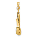 FJC Finejewelers 10 kt Yellow Gold 3-D Moveable Spatula, Spoon, and Knife Charm 23 x 4 mm
