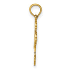 FJC Finejewelers 10 kt Yellow Gold Double Dolphins Charm 17 x 17 mm