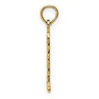 FJC Finejewelers 10 kt Yellow Gold Small Lighthouse W/Building Charm 20 x 10 mm