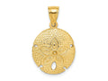 FJC Finejewelers 10 kt Yellow Gold 2-D Sand Dollar Charm 19 x 17 mm