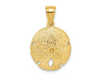FJC Finejewelers 10 kt Yellow Gold 2-D Sand Dollar Charm 19 x 17 mm
