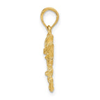 FJC Finejewelers 10 kt Yellow Gold Polished Bass Fish Charm