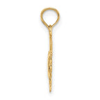 FJC Finejewelers 10 kt Yellow Gold 2-D Polished Crab Charm 11 x 12 mm