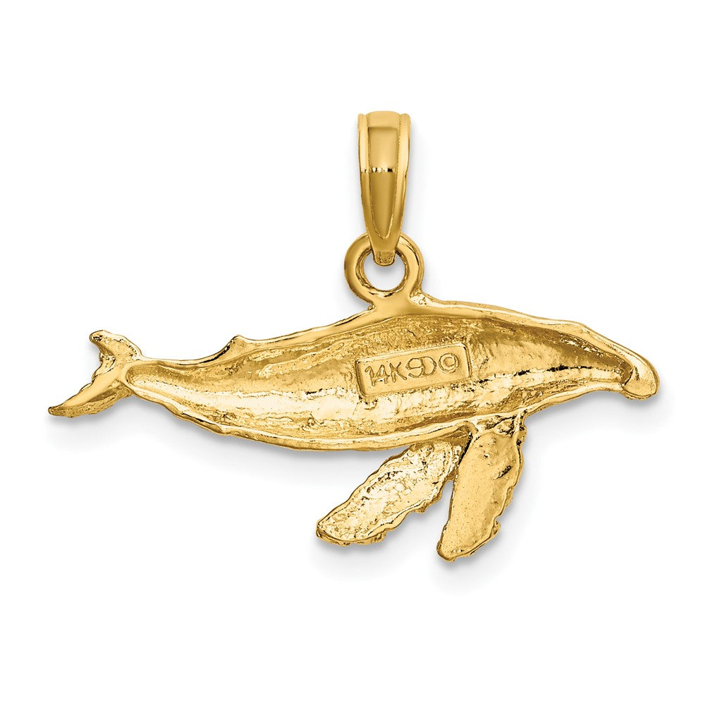 FJC Finejewelers 10 kt Yellow Gold 2-D Whale Charm 10 x 25 mm