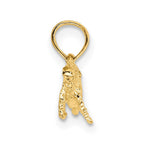 FJC Finejewelers 10 kt Yellow Gold 2-D Whale Charm 18 x 7 mm