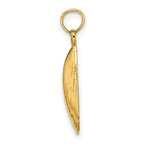 FJC Finejewelers 10 kt Yellow Gold 2-D Polished Mussel Shell Charm 16 x 8 mm
