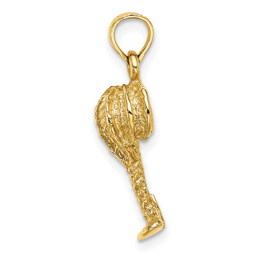 FJC Finejewelers 10 kt Yellow Gold 2-D Palm Tree with Coconuts Charm 16 x 11 mm