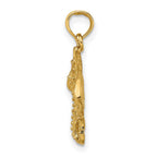 FJC Finejewelers 10 kt Yellow Gold 2-D Stingray Charm 15 x 15 mm