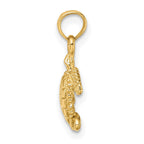 FJC Finejewelers 10 kt Yellow Gold 3-D Mini Sea Turtle Charm 11 x 10 mm