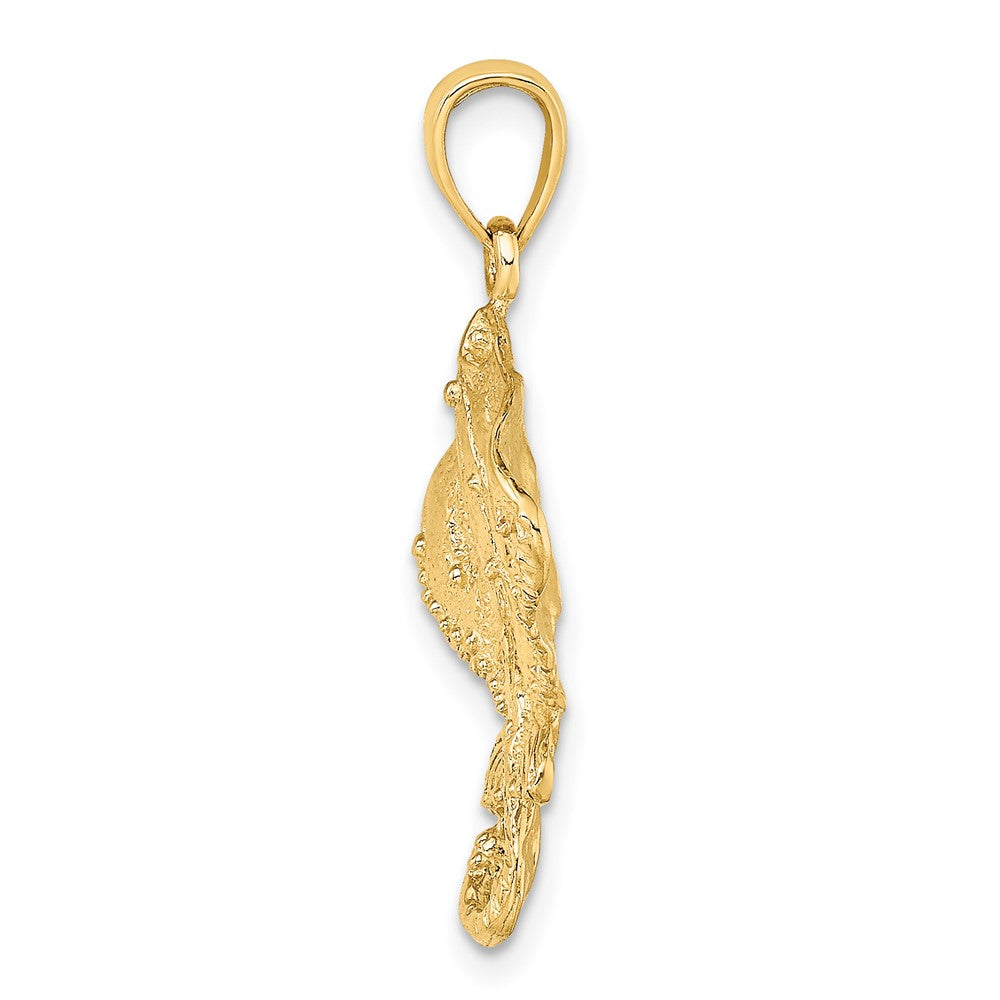 FJC Finejewelers 10 kt Yellow Gold 2-D Stingray Charm 21 x 20 mm