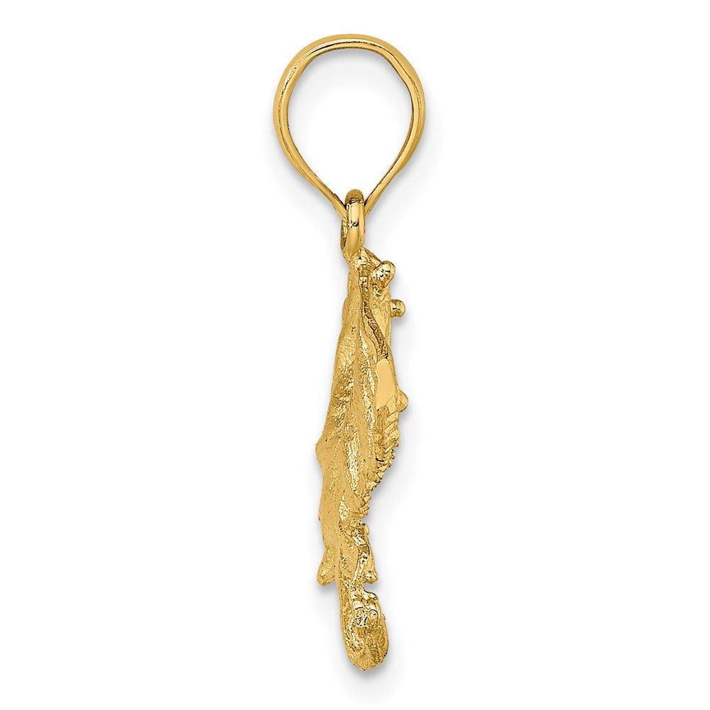FJC Finejewelers 10 kt Yellow Gold 2-D Stingray Charm 15 x 15 mm