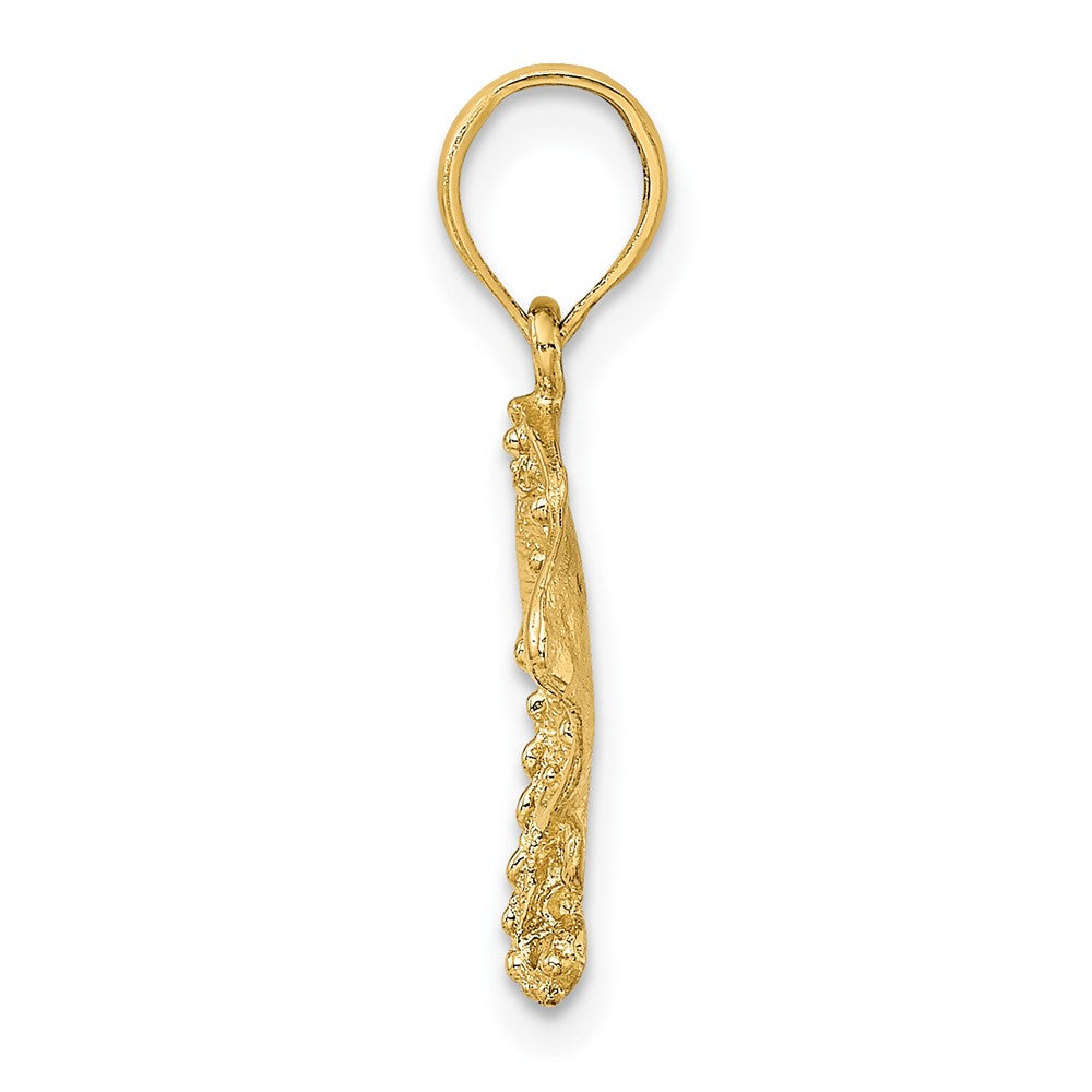 FJC Finejewelers 10 kt Yellow Gold 2-D Stingray Charm 14 x 14 mm