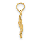 FJC Finejewelers 10 kt Yellow Gold Stingray Charm 11 x 11 mm