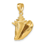 FJC Finejewelers 10 kt Yellow Gold 3-D Conch Shell Charm 19 x 15 mm