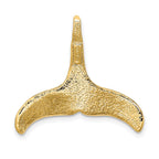 FJC Finejewelers 10 kt Yellow Gold 3-D Polished/Textured Whale Tail Charm 24 x 25 mm