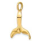 FJC Finejewelers 10 kt Yellow Gold 3-D Polished Whale Tail Charm 24 x 19 mm