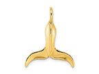 FJC Finejewelers 10 kt Yellow Gold 3-D Polished Whale Tail Charm 24 x 19 mm