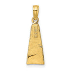 FJC Finejewelers 10 kt Yellow Gold Scuba Flipper Charm 21 x 6 mm