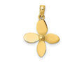 FJC Finejewelers 10 kt Yellow Gold 3-D with 4 Blades Propeller Charm 20 x 15 mm