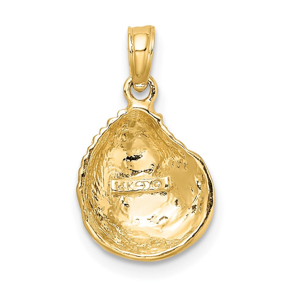 FJC Finejewelers 10 kt Yellow Gold Clam Shell Charm 12 x 10 mm