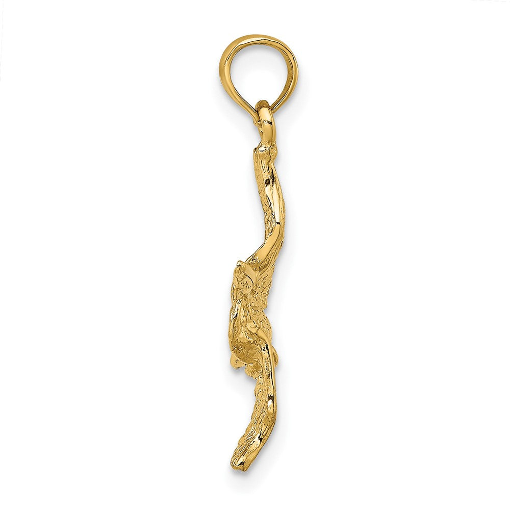 FJC Finejewelers 10 kt Yellow Gold 3-D Pelican Flying Charm 19 x 15 mm