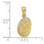 FJC Finejewelers 10 kt Yellow Gold 2-D Abalone Shell Charm 15 x 10 mm