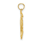 FJC Finejewelers 10 kt Yellow Gold Starfish and Seahorse Charm 17 x 14 mm