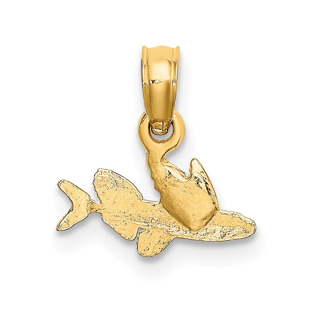 FJC Finejewelers 10 kt Yellow Gold Mini Flying Fish Charm 6 x 11 mm