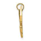 FJC Finejewelers 10 kt Yellow Gold Polished and 2-D Seagull Flying Charm 18 x 21 mm