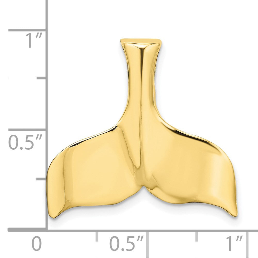 FJC Finejewelers 10 kt Yellow Gold 3-D Polished Whale Tail Charm 22 x 23 mm