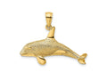 FJC Finejewelers 10 kt Yellow Gold 2-D Textured Killer Whale Charm 11 x 30 mm