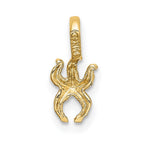 FJC Finejewelers 10 kt Yellow Gold Mini Starfish W/Fixed Bail Charm 13 x 5 mm