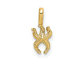 FJC Finejewelers 10 kt Yellow Gold Mini Starfish W/Fixed Bail Charm 13 x 5 mm