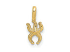 FJC Finejewelers 10 kt Yellow Gold Mini Starfish W/Fixed Bail Charm 13 x 5 mm
