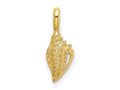 FJC Finejewelers 10 kt Yellow Gold Mini Conch Shell Charm 15 x 6 mm