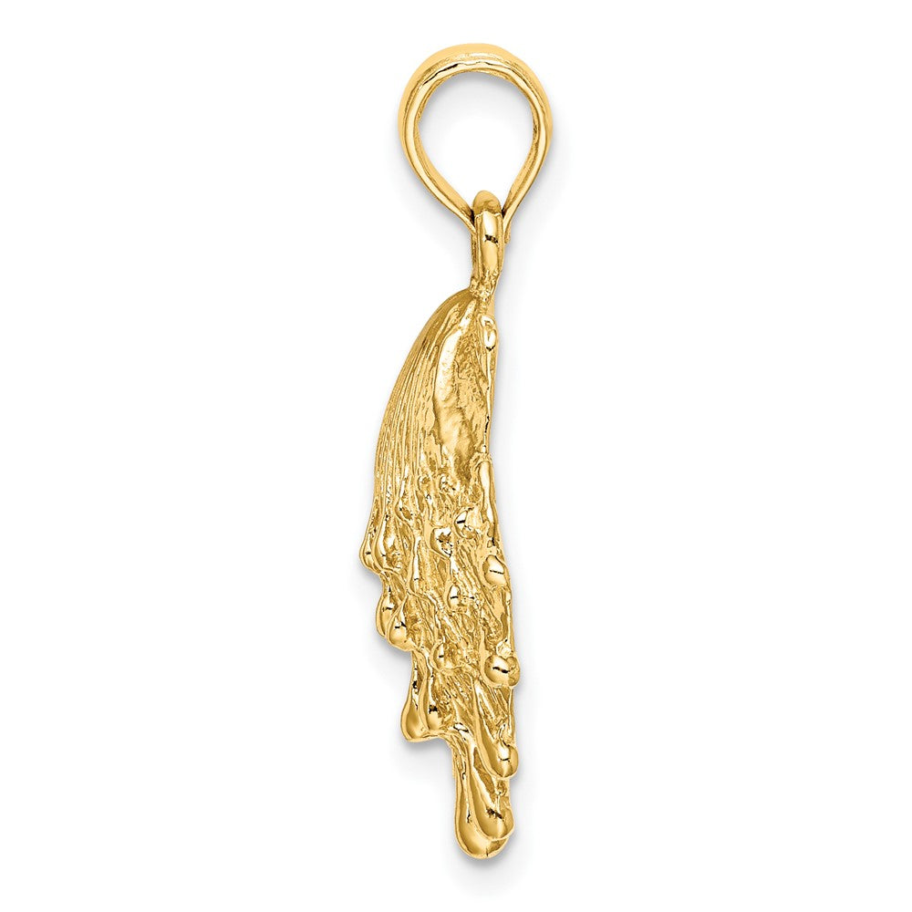 FJC Finejewelers 10 kt Yellow Gold Lions Paw Shell Charm 19 x 18 mm