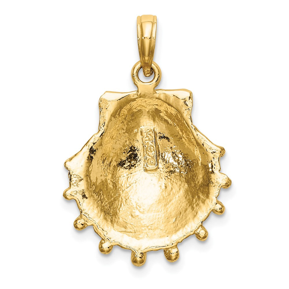 FJC Finejewelers 10 kt Yellow Gold Lions Paw Shell Charm 19 x 18 mm