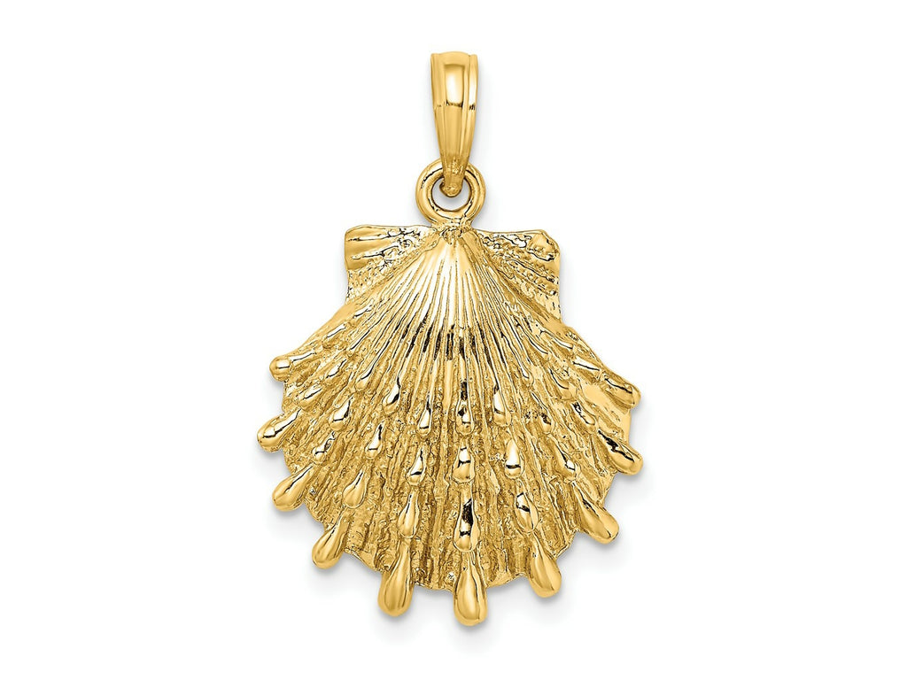FJC Finejewelers 10 kt Yellow Gold Lions Paw Shell Charm 19 x 18 mm