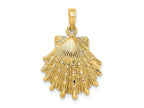 FJC Finejewelers 10 kt Yellow Gold Lions Paw Shell Charm 19 x 18 mm