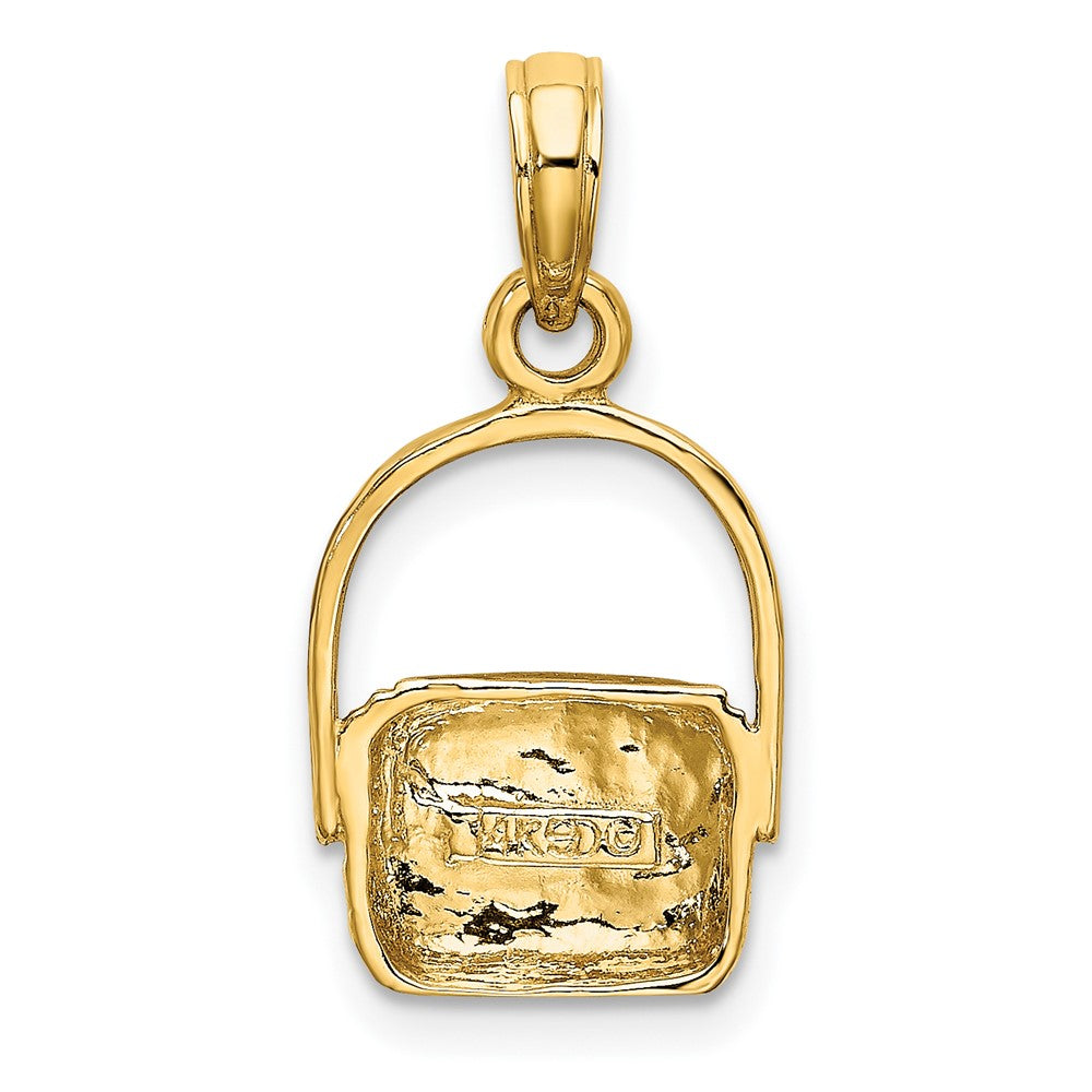 FJC Finejewelers 10 kt Yellow Gold 2-D Nantucket Basket Charm 13 x 10 mm