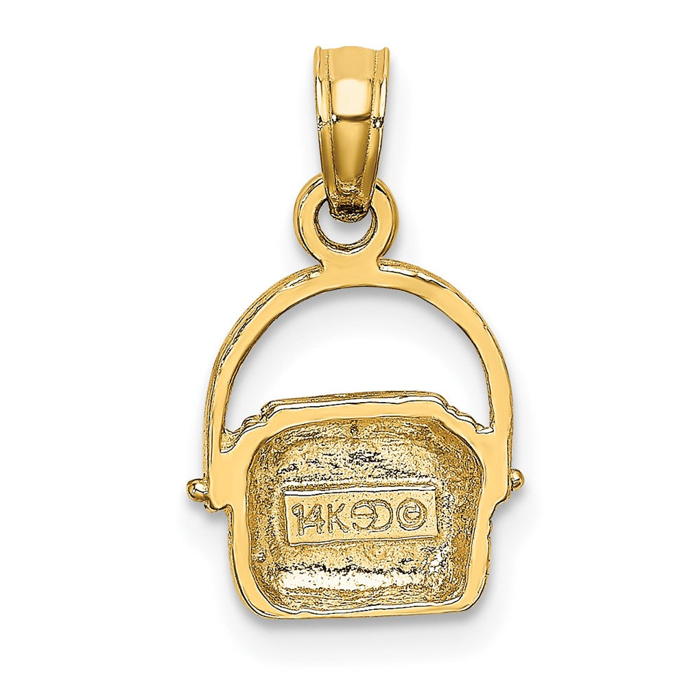 FJC Finejewelers 10 kt Yellow Gold 2-D Nantucket Basket Charm 10 x 9 mm